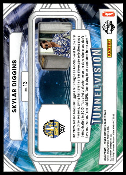 2026 Panini WNBA Donruss Skylar Diggins Tunnel Vision