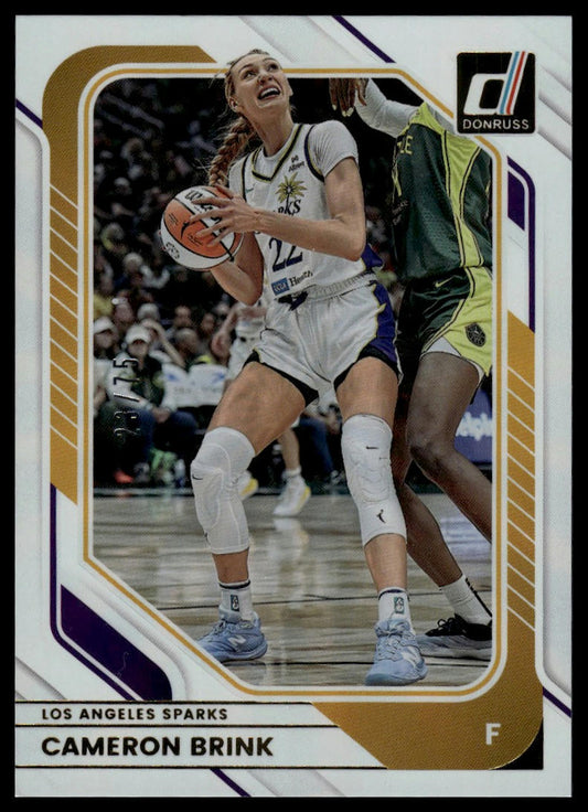2026 Panini WNBA Donruss Cameron Brink White Laser #/75