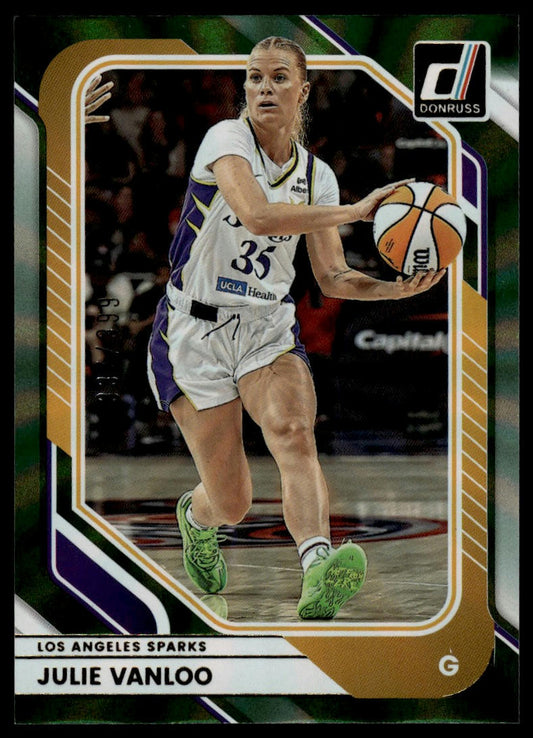2026 Panini WNBA Donruss Julie Vanloo Green Laser #/399
