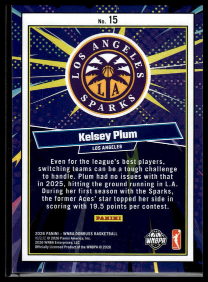 2026 Panini WNBA Donruss Kelsey Plum Net Marvels