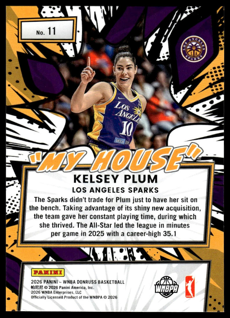 2026 Panini WNBA Donruss Kelsey Plum My House