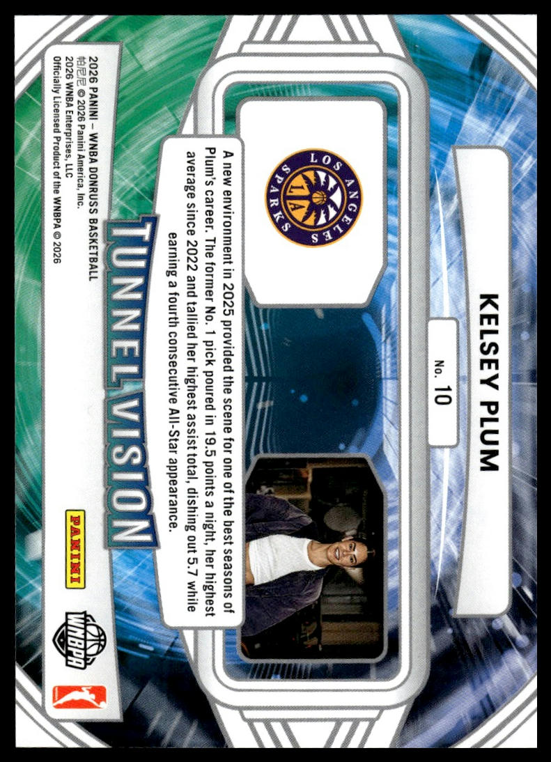 2026 Panini WNBA Donruss Kelsey Plum Tunnel Vision Laser #/25