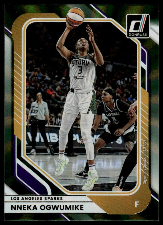 2026 Panini WNBA Donruss Nneka Ogwumike Green Laser #/399