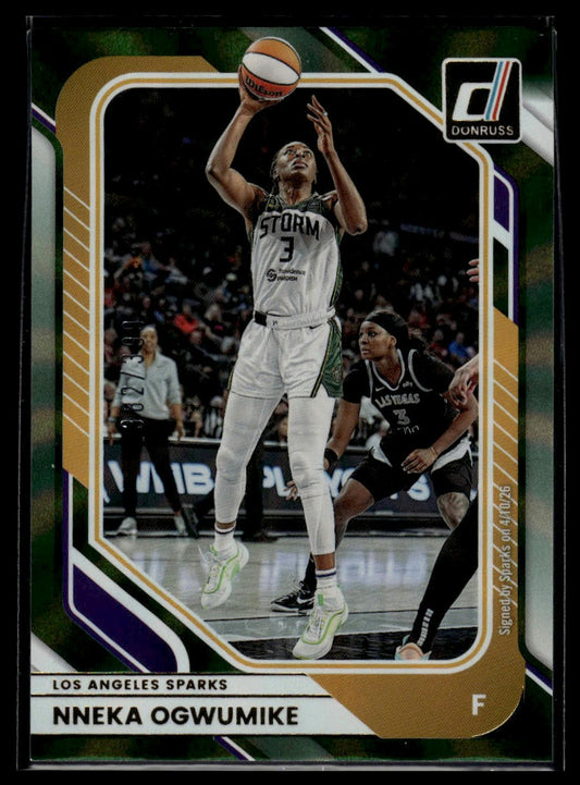 2026 Panini WNBA Donruss Nneka Ogwumike Green Laser #/399