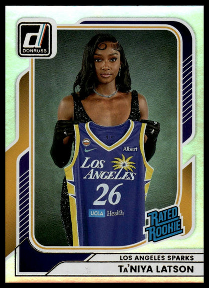 2026 Panini WNBA Donruss Ta'Niya Latson Holo Rated Rookie