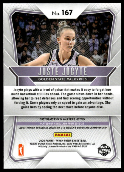 2026 Panini Prizm WNBA Juste Jocyte Prizm RC