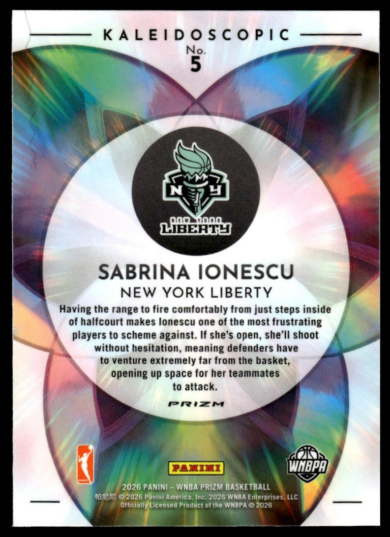 2026 Panini Prizm WNBA Sabrina Ionescu Kaleidoscopic